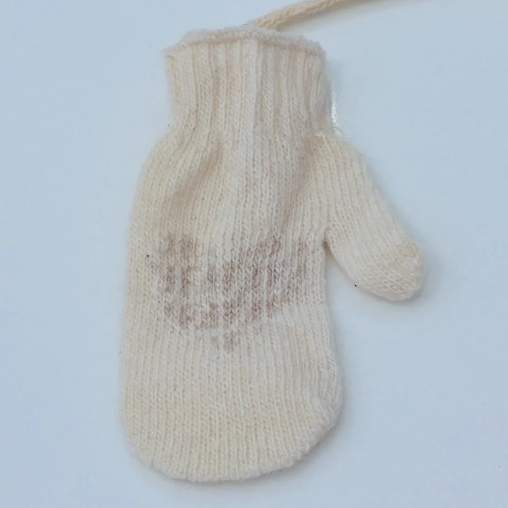 NWT Fendi Baby Infants' Wool/Cashmere Knit Mittens 6-12 months